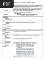 Daily Lesson Plan in Earth and Life Science: I. Objectives