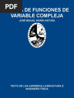 Teoría de Funciones de Variable Compleja - José Miguel Marín Antuña