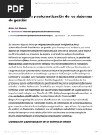 Digitalización y Automatización de Los Sistemas de Gestión - GestioPolis