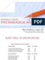 Psychological Assessment Introduction