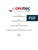 Investigación Sobre Un Plan de Seguridad Utilizado en Las Empresas.