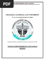 Chanakya National Law University: Woman Empowerments and Woman Rights