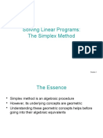 Solving Linear Programs: The Simplex Method