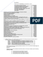 Pas 2 - Inventories (Continuation of Part 1)