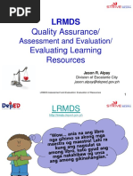 Quality Assurance - Evaluation of Learning Resources