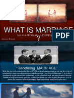 What Is Marriage ? Man and Woman A Defense