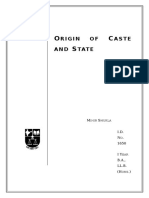 Origin of Caste and State