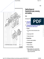 Sealing Flange and Flywheel/drive Plate, Removing and Installing