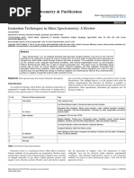 Fuentes de Ionización en Espectroscopia de Masas Molecular