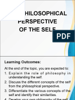 Philosophical Perspective of The Self