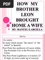 How My Brother Leon Brought Home A Wife by Manuel Arguilla