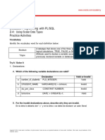 PLSQL 2 4 Practice