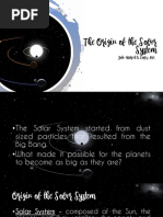 Origin of Solar System