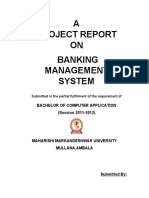 Aditi Banking of Management Report