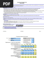 Investment Analysis Tool Instructions