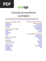 Lista de Proveedores Confiables