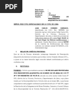 Demanda de Prescripción Tía Charo