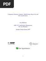 Comparative Business Analysis BASF Group, Bayer AG, and Dow ...