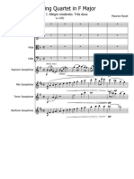 StringQuartetFMajor Ravel Score and Parts