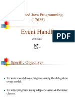 Advanced Java Programming (17625) : Event Handling