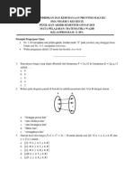 Soal Penilaian Akhir Semester Genap 1 Kls X Mipa THN Pelajaran 2018