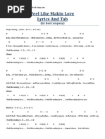 Feel Like Makin Love Lyrics and Tab: (By Bad Company)