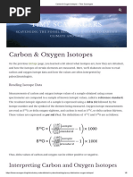 Carbon & Oxygen Isotopes - Time Scavengers