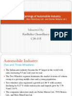 Dupont Analysis For 3 Automobile Companies