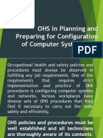 OHS in Planning and Preparing For Configuration of Computer Systems and Network