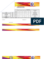 Table of Specification G7&8