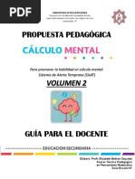 Propuesta Pedagogica Calculo Mental Volumen 2 Marzo