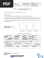 Formato Estudio de Seguridad Personal para Preingreso V 01