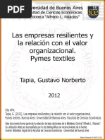 Las Empresas Resilientes y Valor Organizacional