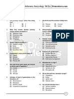 Abdomen, Thorax, Embryology MCQs