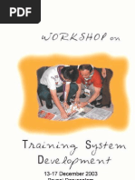 Training System Devt 2003