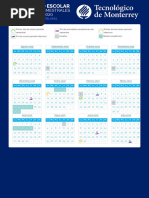 Calendario Escolar ITESM 2019 2020 Fechas Comunes