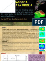 Geoestadistica Aplicación de Kriging en Mina de Au. (Caso Practico)