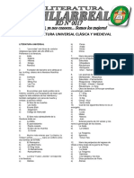 Literatura Universal Clásica y Medieval FV Intensivo