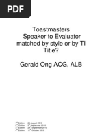 Speaker-Evaluator Research