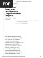 4 Models of Transport Development (Explained With Diagram)