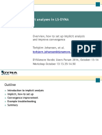 Implicit Analyses in LS-DYNA