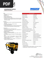 Generador Winco - Ficha Técnica