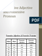 Possessive Adjective and Pronoun