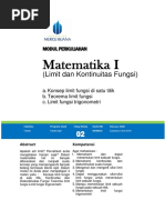 Modul Matematika I (TM2)