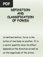 AND Classification of Forces