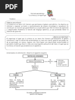 Guía de Aprendizaje Reportaje y Cronica