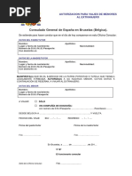 Autorización para Salida de Menores Al Extranjero PDF