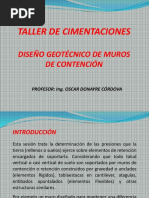 Taller Cimentaciones Muros de Contención