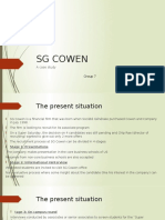 SG Cowen: A Case Study