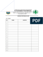 Absensi Pertemuan Ukm